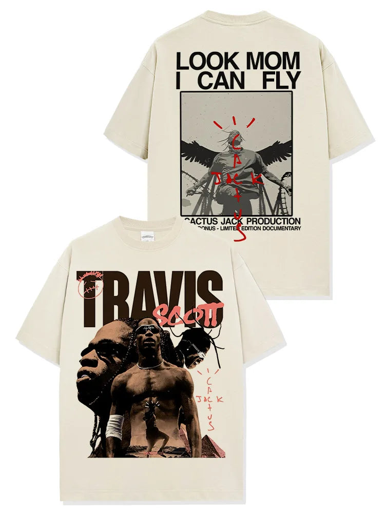 Vintag Travis Scott T-shirt Mom i can fly