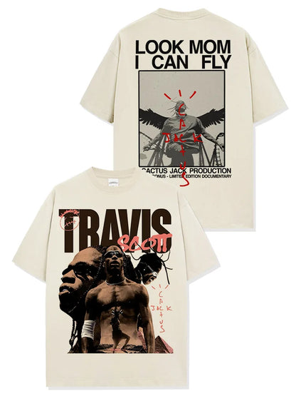 Vintag Travis Scott T-shirt Mom i can fly