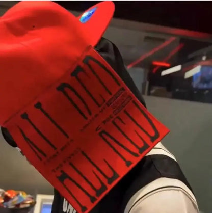 New Arrivals 2025 Playboi Carti ALL RED PBC Opium Tour Mens Womens Hat Cap Snapback cap casquette baseball hats Casual N307