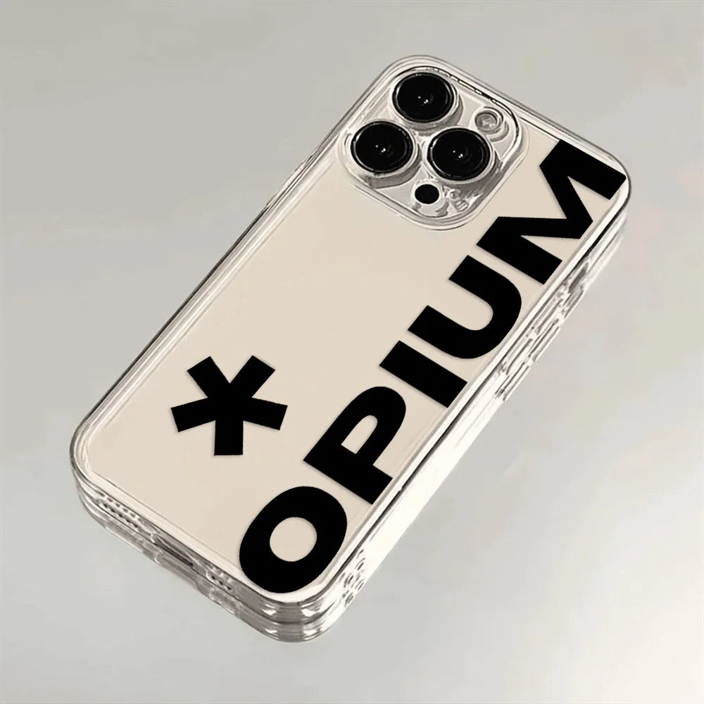 Rap Playboi Carti Phone Case O-Opium For iPhone 16 15 14 13 12 11 Pro Max X XR XS Max 7 8 Plus Transparent Soft TPU Back Cover