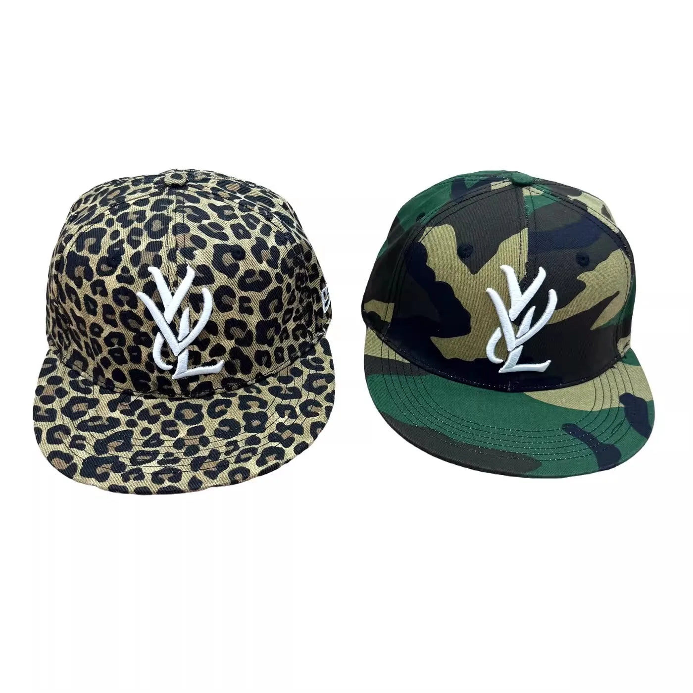 2025 Playboi Carti Yvl camo Fitted Hat Leopard print camouflage baseball cap MZ239