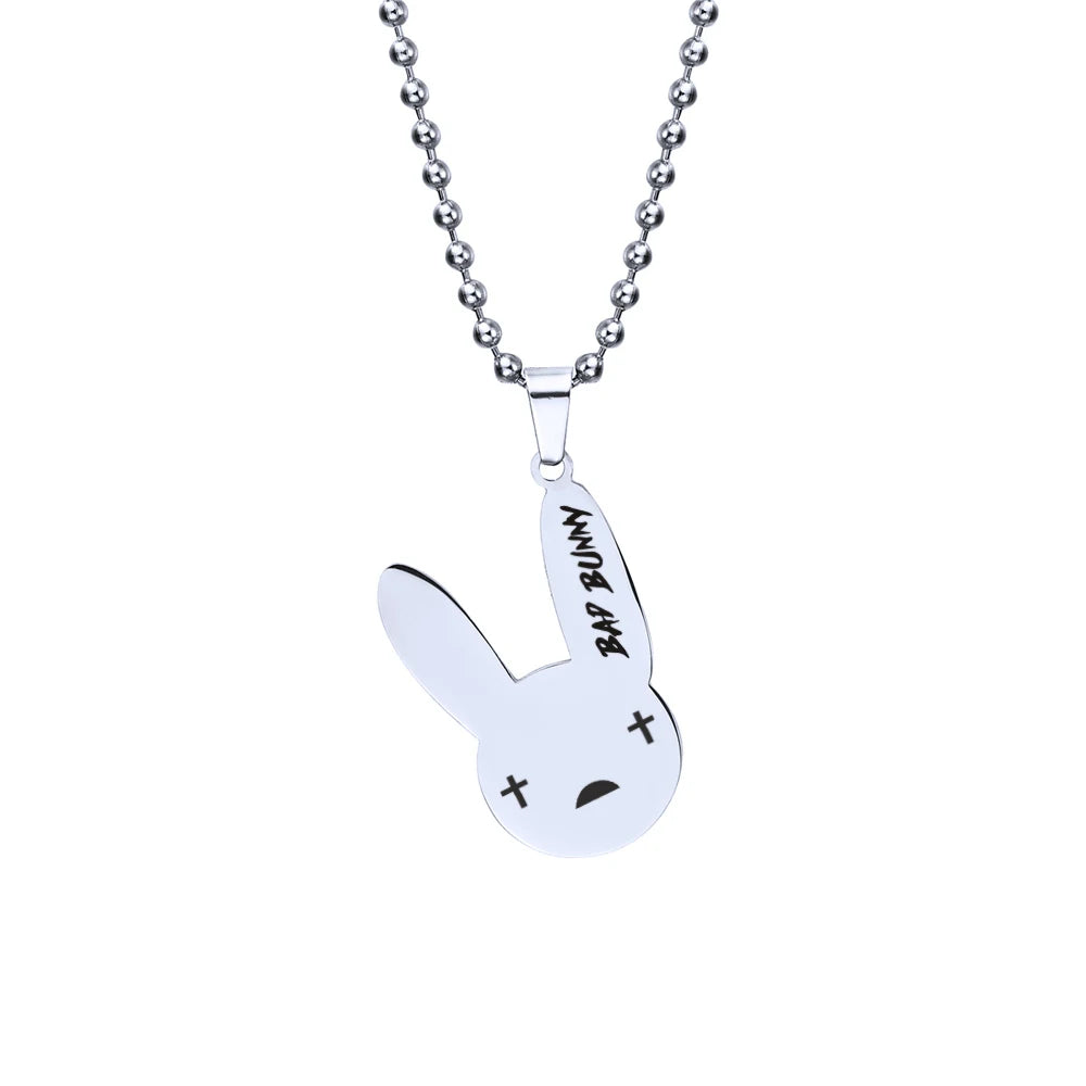 Bad Bunny Pendant Necklace Key Chain
