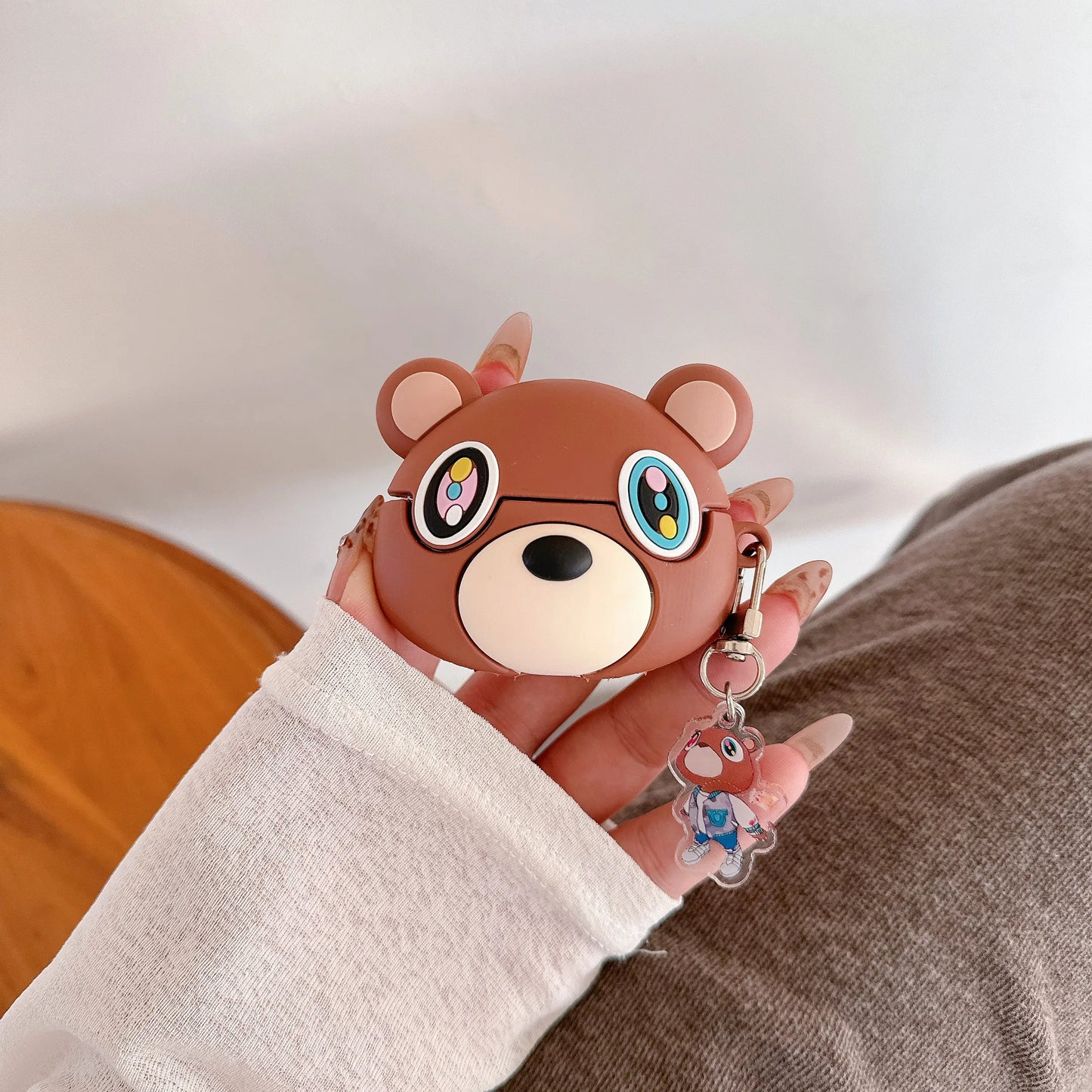 AirPods Case 3D Kanye Dropout Bear