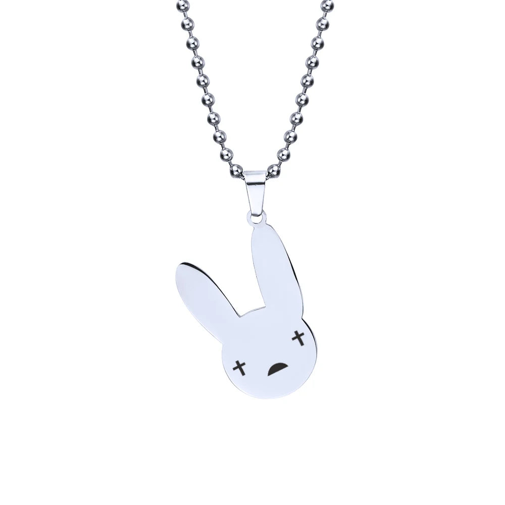 Bad Bunny Pendant Necklace Key Chain
