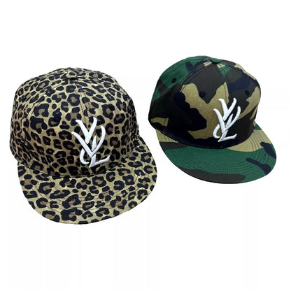 2025 Playboi Carti Yvl camo Fitted Hat Leopard print camouflage baseball cap MZ239