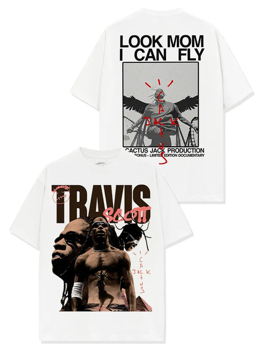 Vintag Travis Scott T-shirt Mom i can fly