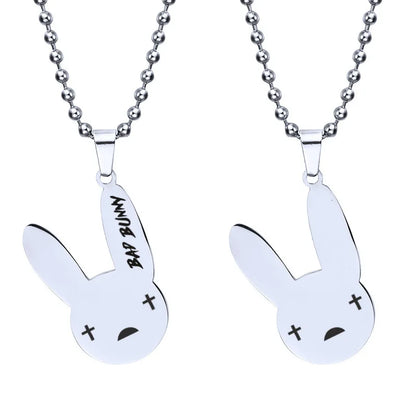 Bad Bunny Pendant Necklace Key Chain