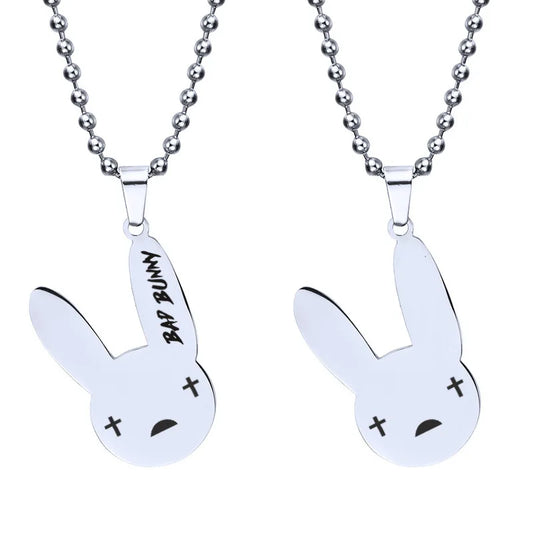 Bad Bunny Pendant Necklace Key Chain