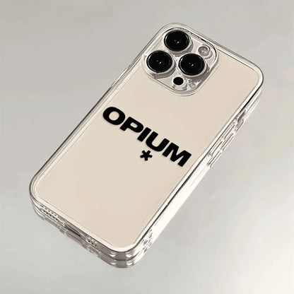 Rap Playboi Carti Phone Case O-Opium For iPhone 16 15 14 13 12 11 Pro Max X XR XS Max 7 8 Plus Transparent Soft TPU Back Cover